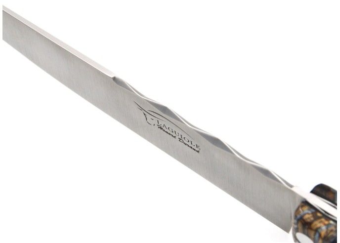 Couteau de cuisine, manche de 11 cm en molaire de mammouth