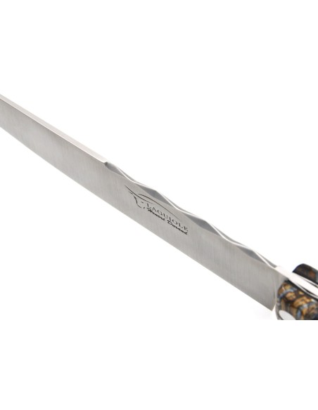 Couteau de cuisine, manche de 11 cm en molaire de mammouth