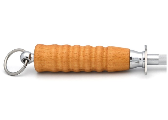 Honing steel, round drill for domestic use, length 30 cm