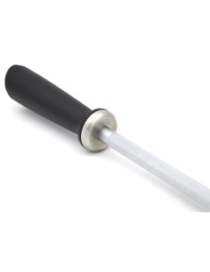 Fusil à aiguiser mèche ronde de 30 cm, manche synthétique noir 2