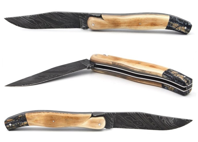 Laguiole hunting knife, 16 cm, lock block model
