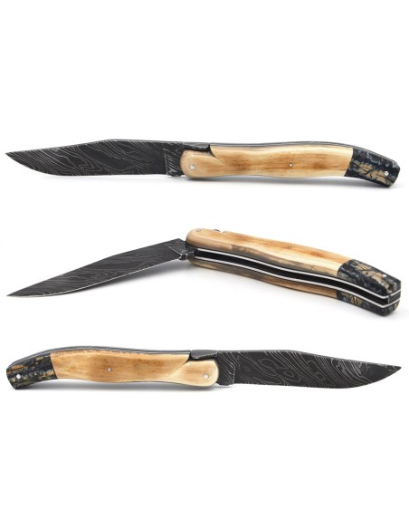 Laguiole Klappmesser, 16cm, Federraste in Pumpe