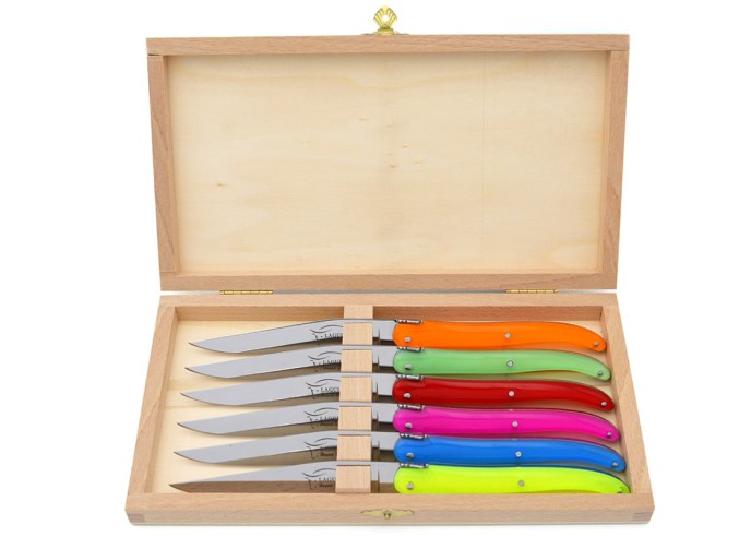 Laguiole Steakmesser, VollerGriff aus Acrylic