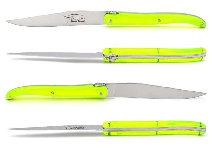 Laguiole Steakmesser, VollerGriff aus Acrylic