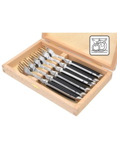 Coffret de fourchettes de table Laguiole avec manche en corian