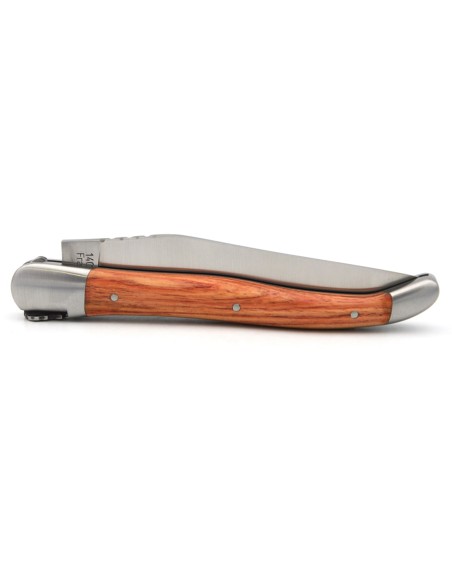 Laguiole Klappmesser, 12cm, Rosenmotiv, Griff aus Rosenholz
