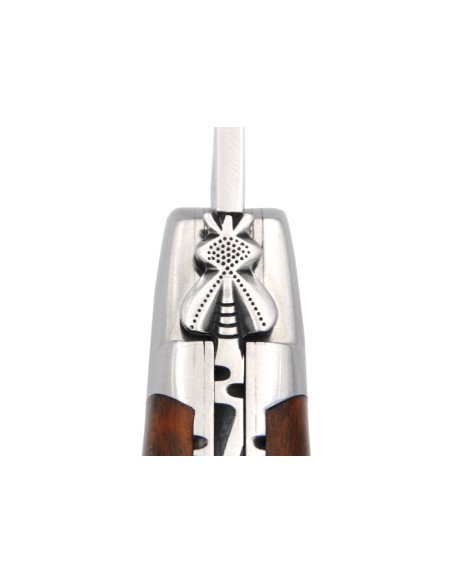 Laguiole 12cm, Klassiche Biene Nr.2, Doppelplatinen, Schlangenholz