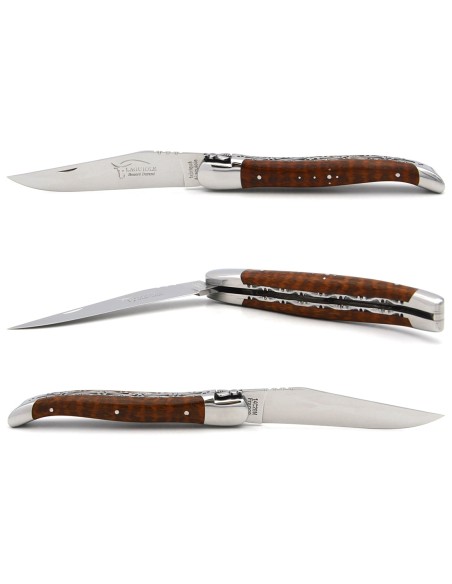 Laguiole 12cm, Klassiche Biene Nr.2, Doppelplatinen, Schlangenholz