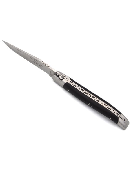 Laguiole 12cm, Klassiche geschmiedete Biene Nr.2, Griff aus Ebenholz