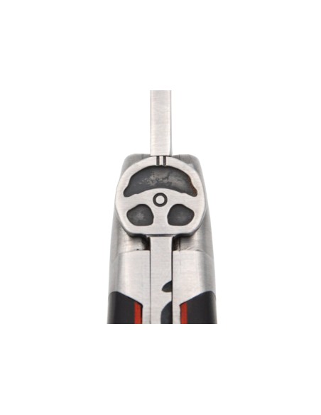 Laguiole 12 cm ébène & intercalaire rouge, abeille volant de voiture