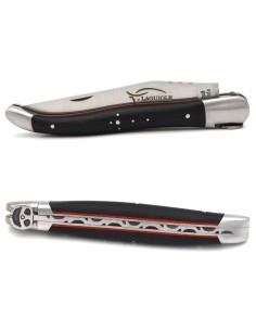 Laguiole 12 cm ébène & intercalaire rouge, abeille volant de voiture 2