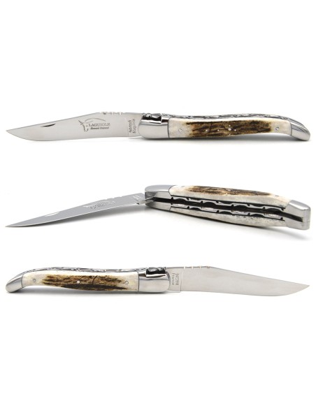 Classic forged bee n°2, double plates, deer antler & black spacer