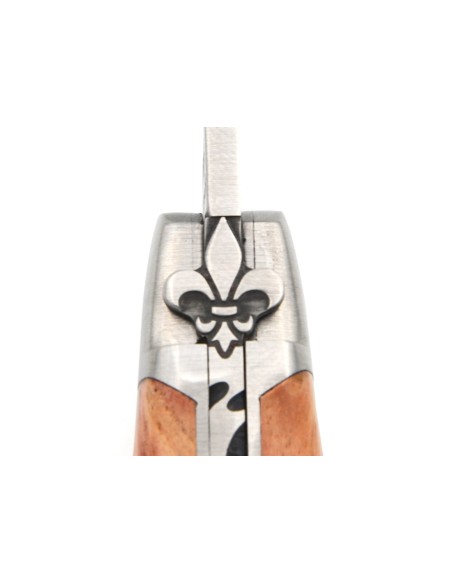 Laguiole Klappmesser, 11cm, Lilie, Griff aus Rosenholz