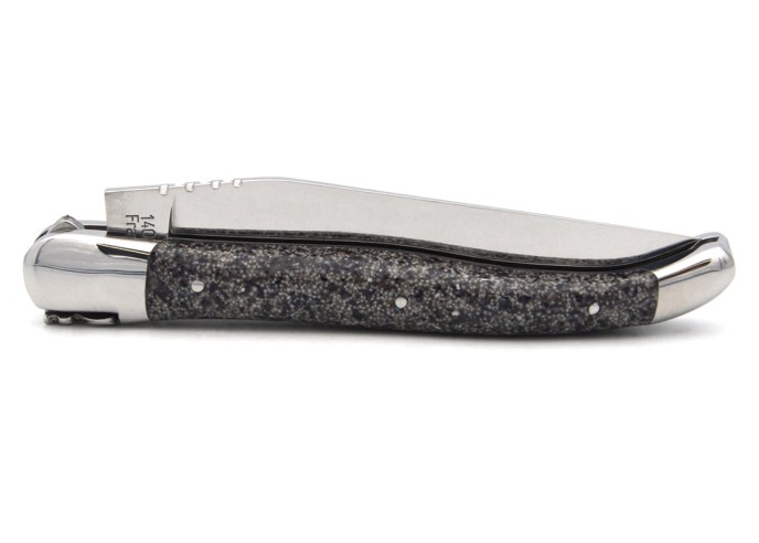Laguiole pocket knife, 12 cm, foundry sand handle, forged bee