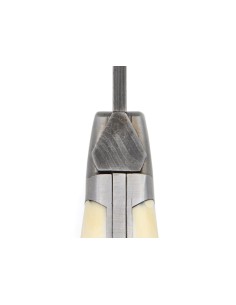 Laguiole "Sauvage" 12 cm - lame et abeille en acier damas, manche en dent de phacochère 2