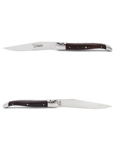 Laguiole Steakmesser, breiterer Griff aus Veilchenholz 2
