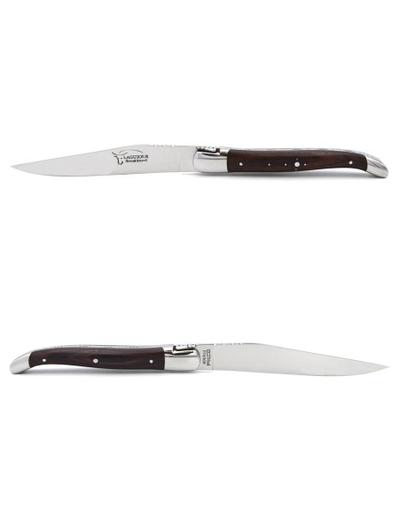 Laguiole Steakmesser, breiterer Griff aus Veilchenholz