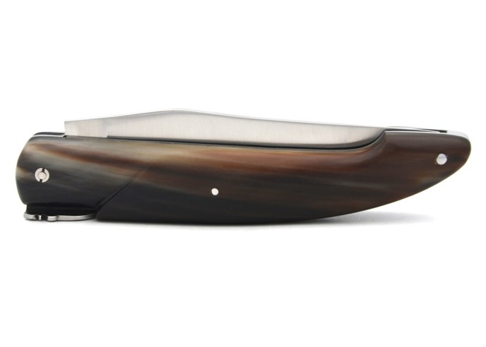 Laguiole-Jagdmesser, 13.5 cm, Voller Griff aus Hornspitze