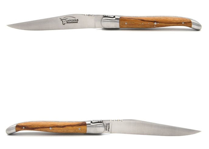 Laguiole Steakmesser, breiterer Griff aus Marmorholz