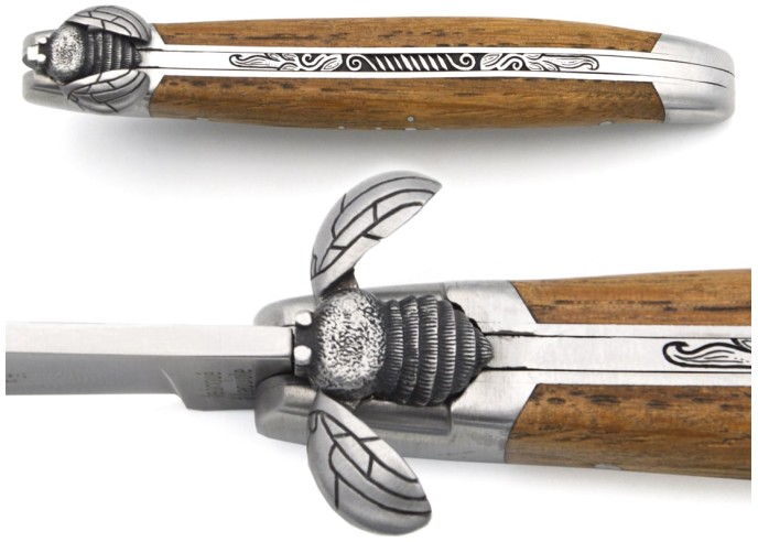 Couteau Laguiole avec abeille mécanique - Coutellerie Honoré Durand