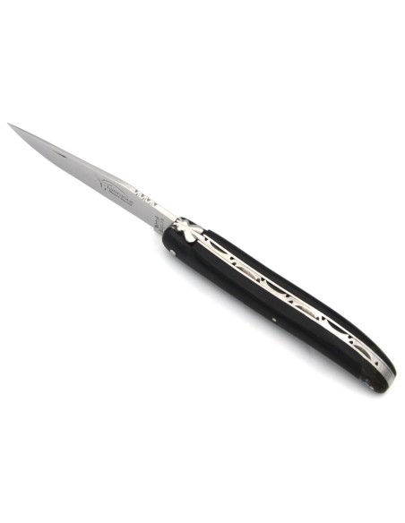Laguiole 12cm, Ebenholz mit einer hinteren Heftbacke aus Seeohren