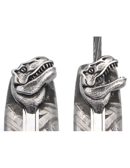Laguiole Klappmesser mit einer mechanischen Biene Motiv T. rex Kopf