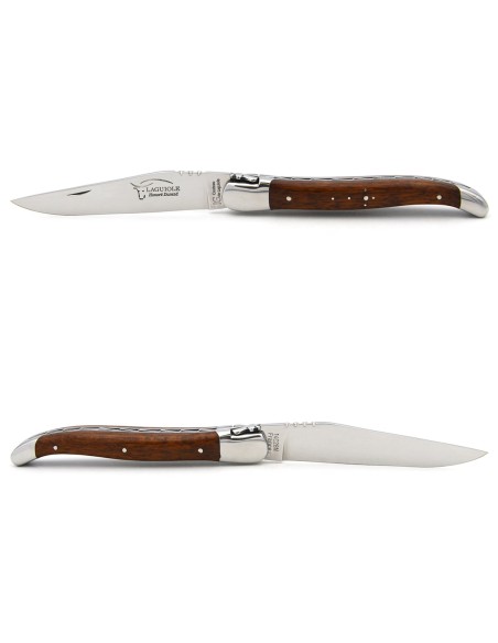 Laguiole with Geographical Indication label, snakewood handle, shiny