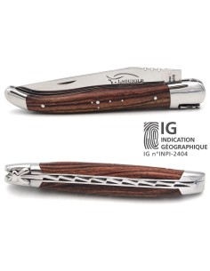 Couteau de Laguiole labellisé IG, manche de 12 cm en bois de violette