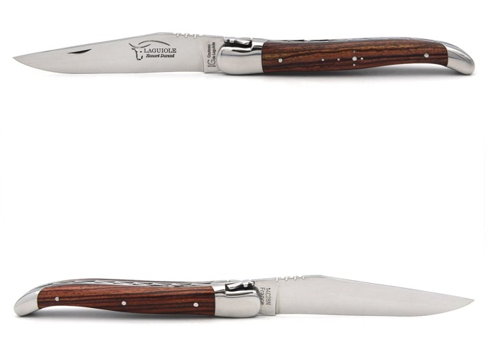 Couteau de Laguiole labellisé IG, manche de 12 cm en bois de violette