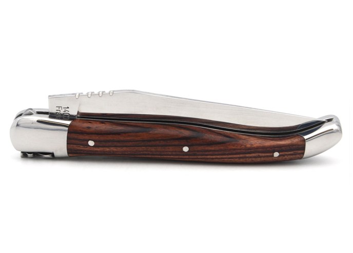 Laguiole with Geographical Indication label, 12 cm purplewood handle