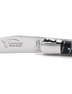 Laguiole labellisé indication géographique en molaire de mammouth noire 2