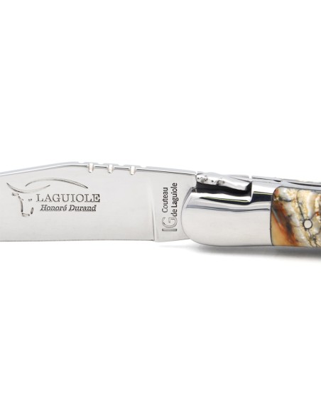 Laguiole with Geographical Indication, 12cm beige mammoth molar handle