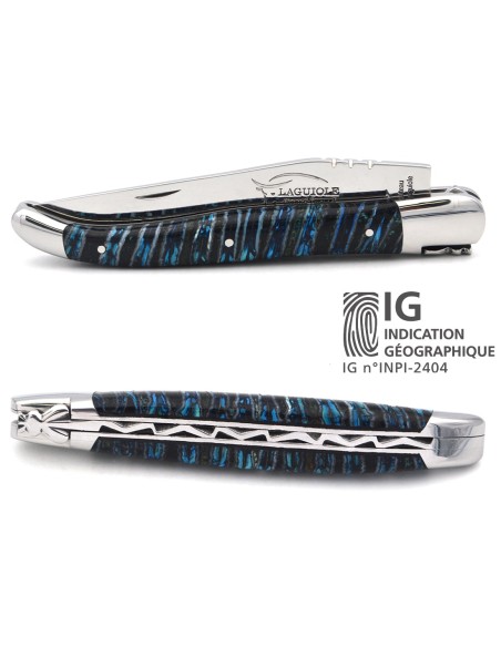 Laguiole indication géographique en molaire de mammouth bleue