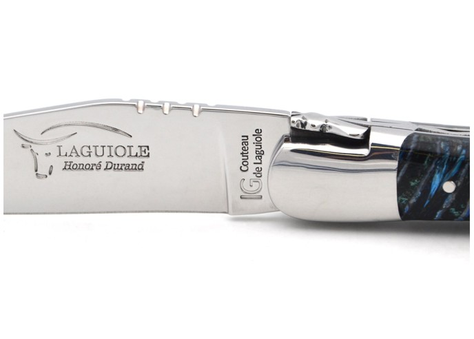Laguiole indication géographique en molaire de mammouth bleue