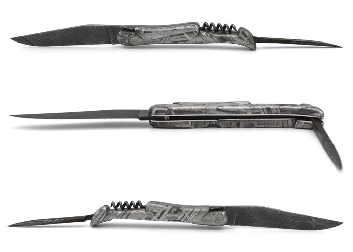 Laguiole-Messer Damast und Meteorit