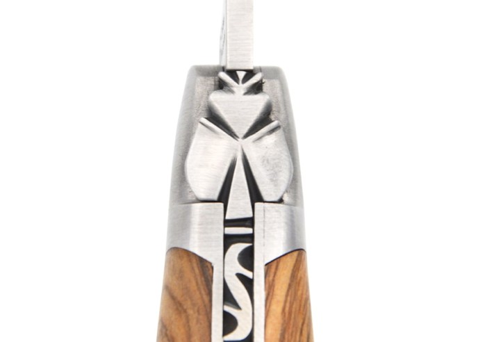 Laguiole mit Label Geografische Angabe, 12 cm Griff aus Olivenholz