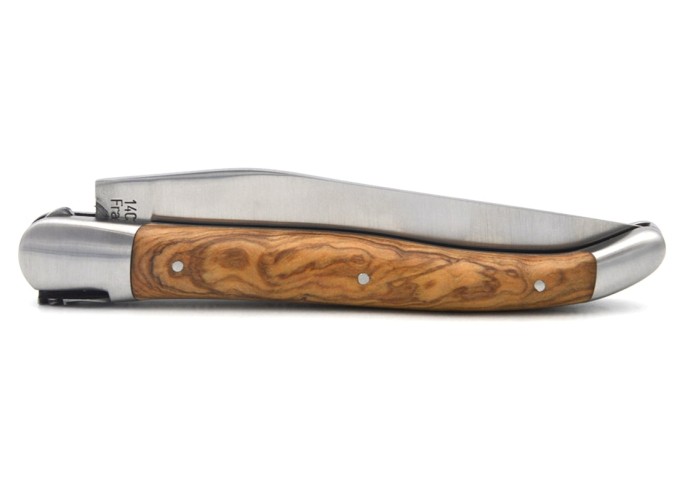 Laguiole mit Label Geografische Angabe, 12 cm Griff aus Olivenholz