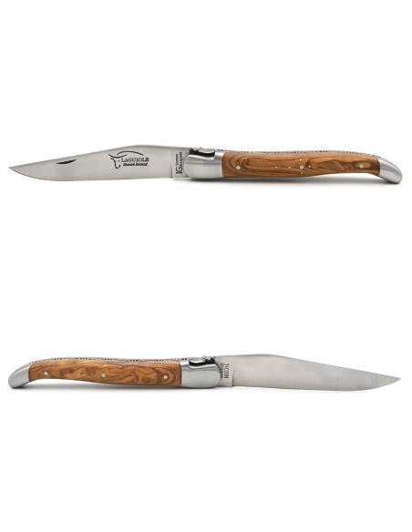 Laguiole mit Label Geografische Angabe, 12 cm Griff aus Olivenholz