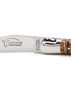 Laguiole-Messer mit GA, 12 cm braunem Mammutmolar, Doppelplatinen 2