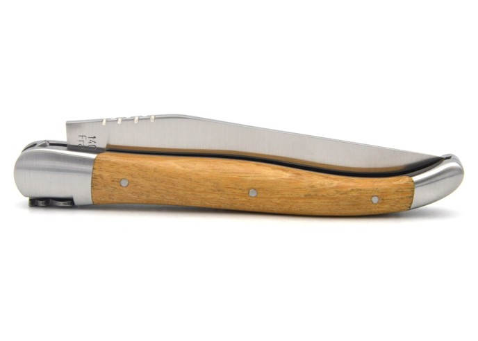 Couteau de Laguiole labellisé IG en acacia, manche de 12 cm