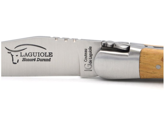 Laguiole with Geographical Indication label, 12 cm acacia wood handle