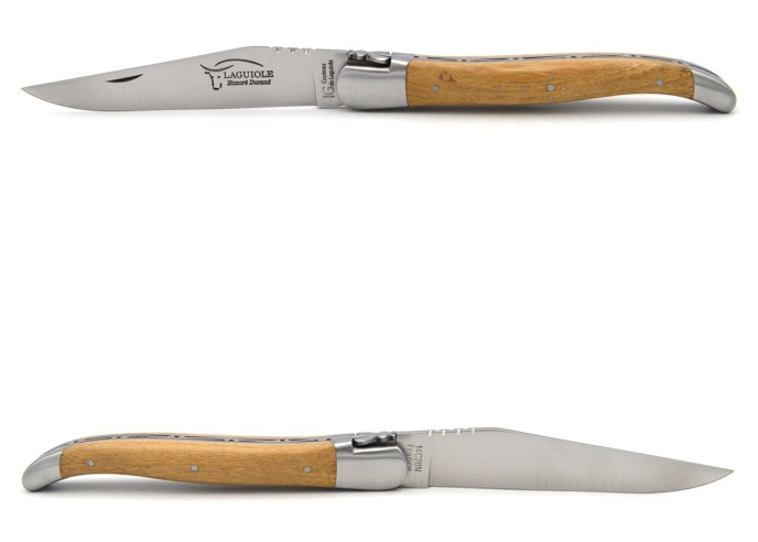 Laguiole mit Label Geografische Angabe, 12 cm Griff aus Akazie