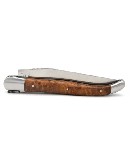 Laguiole knife with Geographical Indication label, 12 cm thuja wood
