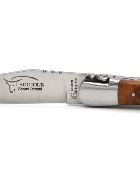 Laguiole-Messer mit Label Geografische Angabe, 12 cm aus Thuya