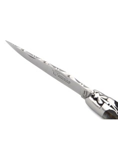 Laguiole 12 cm aus Seeohren, Doppelplatinen und Klingenrücken 2