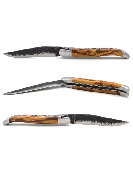 Schlangenholz, Klinge 'brut de forge', Biene Nr. 1, Doppelplatinen