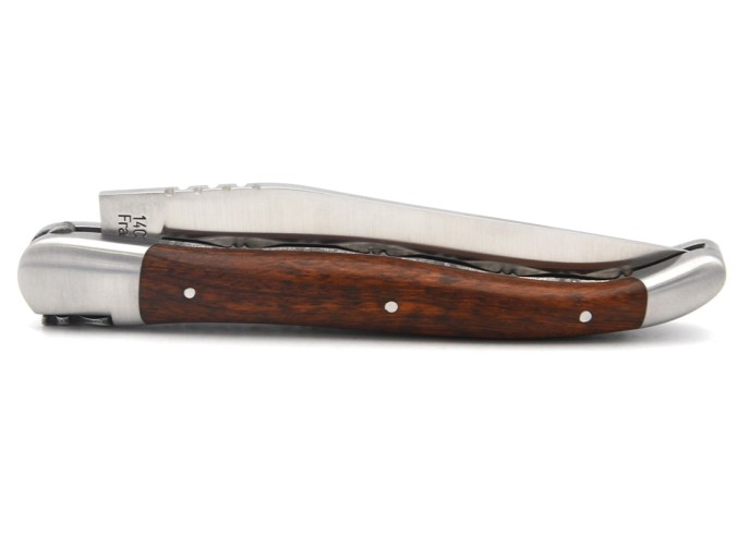 Laguiole mit Label GA, 12 cm Griff aus Schlangenholz, Doppelplatinen