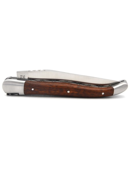 Couteau labellisé IG en amourette, 12 cm, doubles platines ciselées