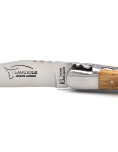 Couteau labellisé IG en chêne de barrique, doubles platines ciselées 2