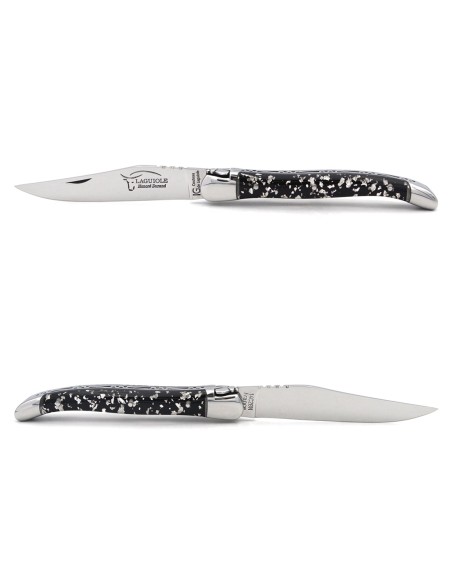 Couteau de Laguiole labellisé indication géographique en feuille d'argent
